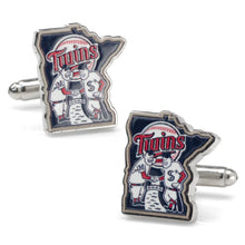 Load image into Gallery viewer, MLB Minnesota Twins Minnie & Paul Cufflinks