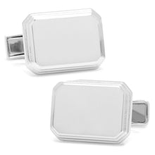Load image into Gallery viewer, Sterling Rectangular Engravable Cufflinks