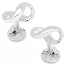 Load image into Gallery viewer, Sterling Silver Infinity Symbol Cufflinks
