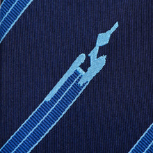 Load image into Gallery viewer, Star Trek Enterprise Flight Blue Stripe Men's Tie