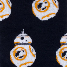 Load image into Gallery viewer, Star Wars BB-8 Navy Dress Socks and Rebel Alliance Starbird Crest Lapel Pin Gift Set