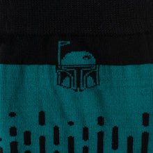 Load image into Gallery viewer, Star Wars Boba Fett Green Dress Socks and Crest Lapel Pin Gift Set