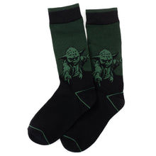 Load image into Gallery viewer, Star Wars Yoda, R2-D2, and C-3PO Dress Socks 3-Pack with Rebel Crest Lapel Pin Gift Set