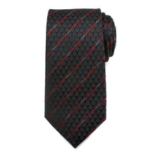 Load image into Gallery viewer, Star Wars Darth Vader LIGHTSABER Black and Red Striped Tie