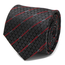 Load image into Gallery viewer, Star Wars Darth Vader LIGHTSABER Black and Red Striped Tie