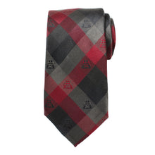 Load image into Gallery viewer, Star Wars Darth Vader Black and Red Plaid Tie