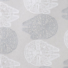Load image into Gallery viewer, Star Wars Millennium Falcon White and Gray Checkered Tie