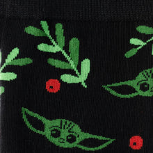 Load image into Gallery viewer, Star Wars Mandalorian Grogu Holiday Dress Socks and Lapel Pin Gift Set