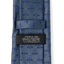 Load image into Gallery viewer, Star Wars Grogu Blue Tonal Tie