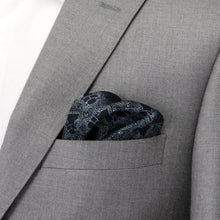 Load image into Gallery viewer, Star Wars Grogu Outline Navy Blue Pocket Square