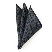 Load image into Gallery viewer, Star Wars Grogu Outline Navy Blue Pocket Square