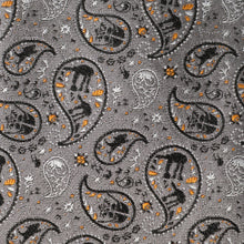 Load image into Gallery viewer, Star Wars Battle of Hoth Paisley Gray Tie