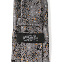 Load image into Gallery viewer, Star Wars Battle of Hoth Paisley Gray Tie