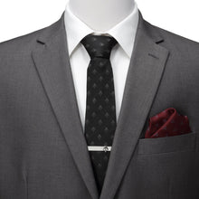 Load image into Gallery viewer, Star Wars Mandalorian Mythosaur Black Silk Tie