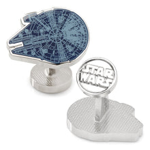 Load image into Gallery viewer, Star Wars Millennium Falcon Blueprint Cufflinks