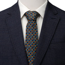 Load image into Gallery viewer, Star Wars Millennium Falcon Motif Navy Blue Tie