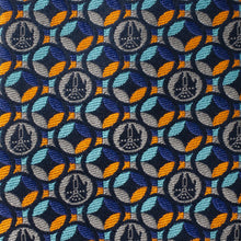 Load image into Gallery viewer, Star Wars Millennium Falcon Motif Navy Blue Tie
