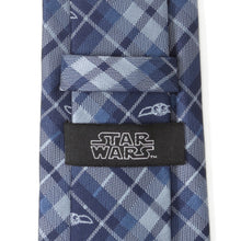 Load image into Gallery viewer, Star Wars Grogu Blue Plaid Tie