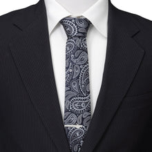 Load image into Gallery viewer, Star Wars Mandalorian Blue Paisley Tie