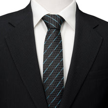 Load image into Gallery viewer, Star Wars Obi-Wan Kenobi LIGHTSABER Pattern Black Tie