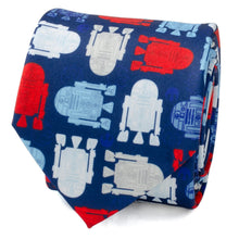 Load image into Gallery viewer, Star Wars R2-D2 Red, White, and Blue Tie