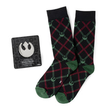 Load image into Gallery viewer, Star Wars Rebel Alliance Dress Socks and Lapel Pin Gift Set