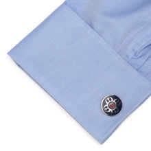 Load image into Gallery viewer, Star Wars Rebel Alliance Starbird Crest Blue and Red Cufflinks