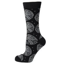 Load image into Gallery viewer, Star Wars Millennium Falcon Black Dress Socks and Lapel Pin Gift Set