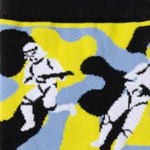 Load image into Gallery viewer, Star Wars Stormtrooper Yellow Camo Dress Socks and Lapel Pin Gift Set