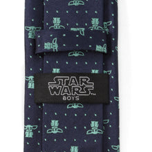 Load image into Gallery viewer, Star Wars Grogu Navy Dotted Tie