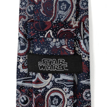 Load image into Gallery viewer, Star Wars Darth Vader Navy Multicolored Paisley Tie