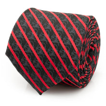 Load image into Gallery viewer, Star Wars Darth Vader Red and Black Striped Tie