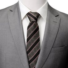 Load image into Gallery viewer, Star Wars Darth Vader Black and Gray Striped Tie