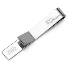 Load image into Gallery viewer, Star Wars Darth Vader and Luke Skywalker LIGHTSABER Battle Tie Bar