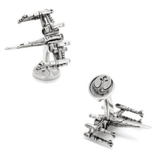 Load image into Gallery viewer, Star Wars X-Wing 3D Cufflinks
