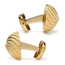 Load image into Gallery viewer, VDP 3D Colony Gold Stainless Cufflinks