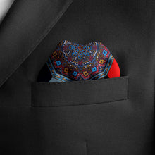 Load image into Gallery viewer, VDP Multi Colored Paisley Pocket Square