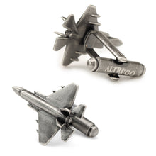 Load image into Gallery viewer, Military Jet 3D Cufflinks
