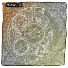 Load image into Gallery viewer, Antique Clock Gradient Pocket Square
