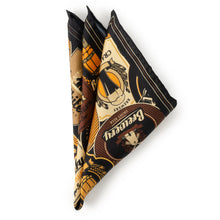 Load image into Gallery viewer, Beer Aficionado Black Multi Pocket Square
