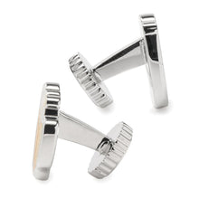 Load image into Gallery viewer, Beer Hidden Message Silver Cufflinks
