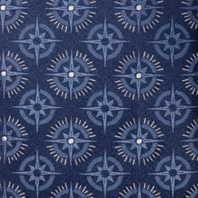 Load image into Gallery viewer, Compass Hidden Message Navy Blue Men's Tie
