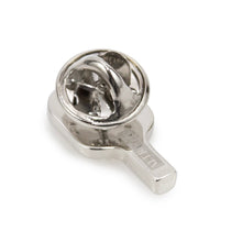 Load image into Gallery viewer, Pickleball Racket Silver Lapel Pin
