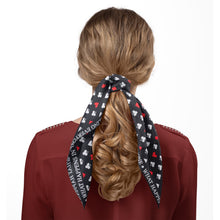 Load image into Gallery viewer, Satin Card Suits Vegas Black Scarf
