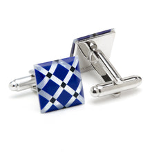 Load image into Gallery viewer, Mother of Pearl Diamond Cufflinks
