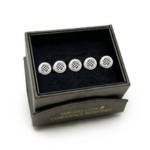 Load image into Gallery viewer, Onyx and Mother of Pearl Checker Step 5-Studs
