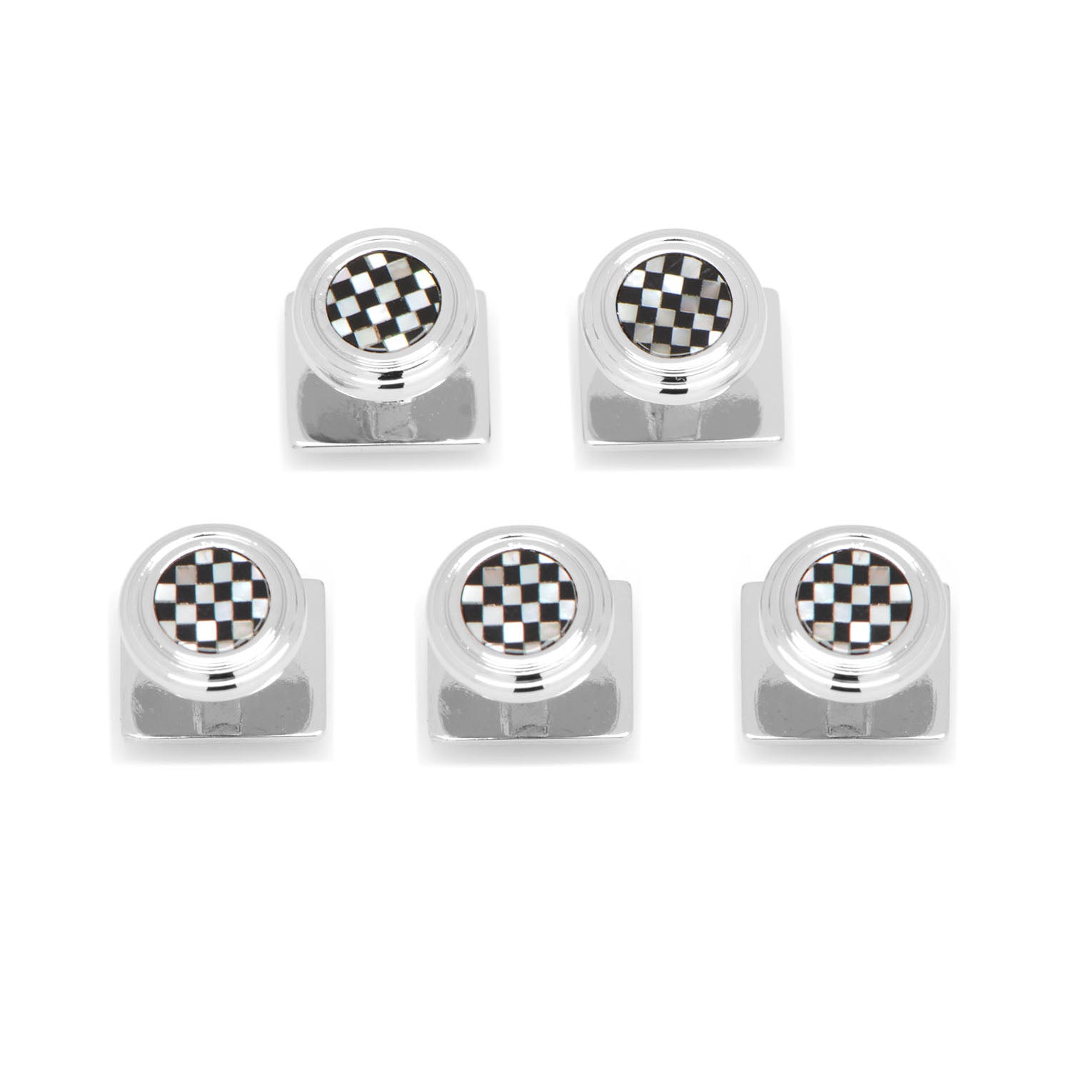 Onyx and Mother of Pearl Checker Step 5-Studs