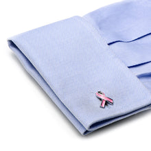 Load image into Gallery viewer, Pink Ribbon Breast Cancer Awareness Cufflinks
