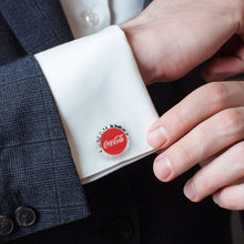 Load image into Gallery viewer, Coca-Cola Bottle Cap Cufflinks
