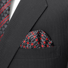 Load image into Gallery viewer, Intertwined Hearts Pocket Square
